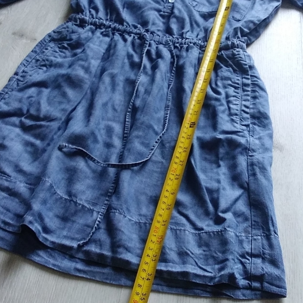 GAP Chambray Utility Dress Denim Tencel blue - Picture 9 of 13